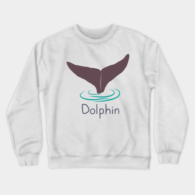 Dolphin Crewneck Sweatshirt by dddesign